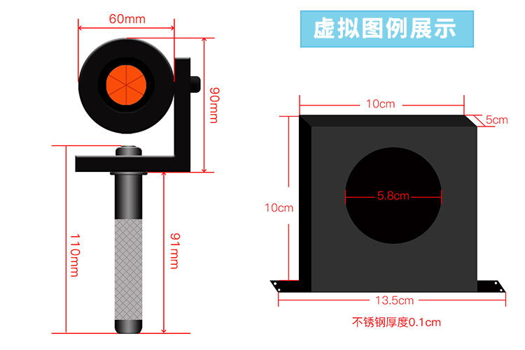 L型棱镜加长型